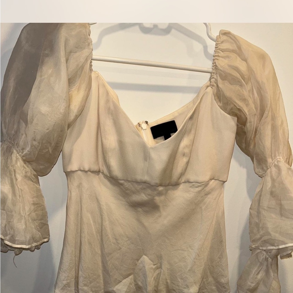 Intermix Cream Silk Top